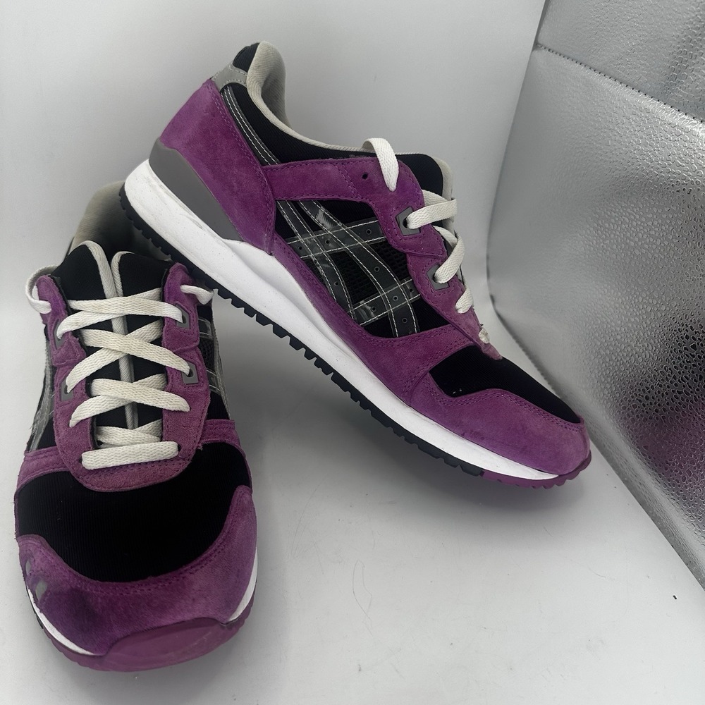 Asics x Awake NY Gel-Lyte III OG Black Pink Purple Mens Sz 9 Running Shoes Suede